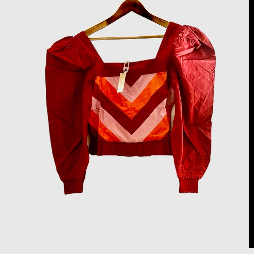 Anthropologie Color Block Top